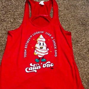 Wodbottom looking like a snack holiday tank top.